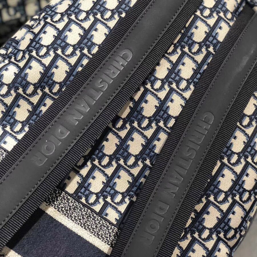 Dior Diortravel Backpack In Blue Oblique Technical Canvas | Studio Nafay
