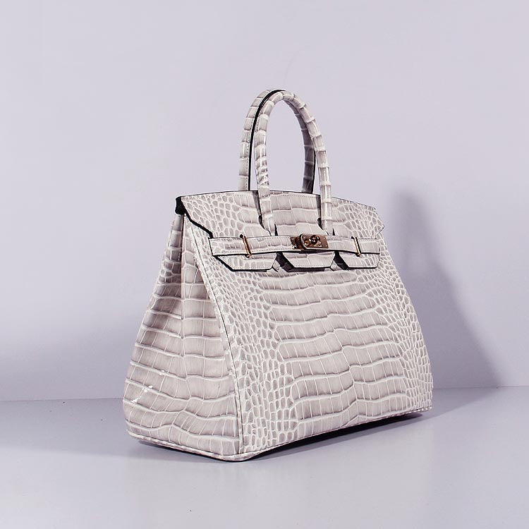 Hermes Birkin 35cm Crocodile Leather Handbag Himalaya Gold | Studio Nafay