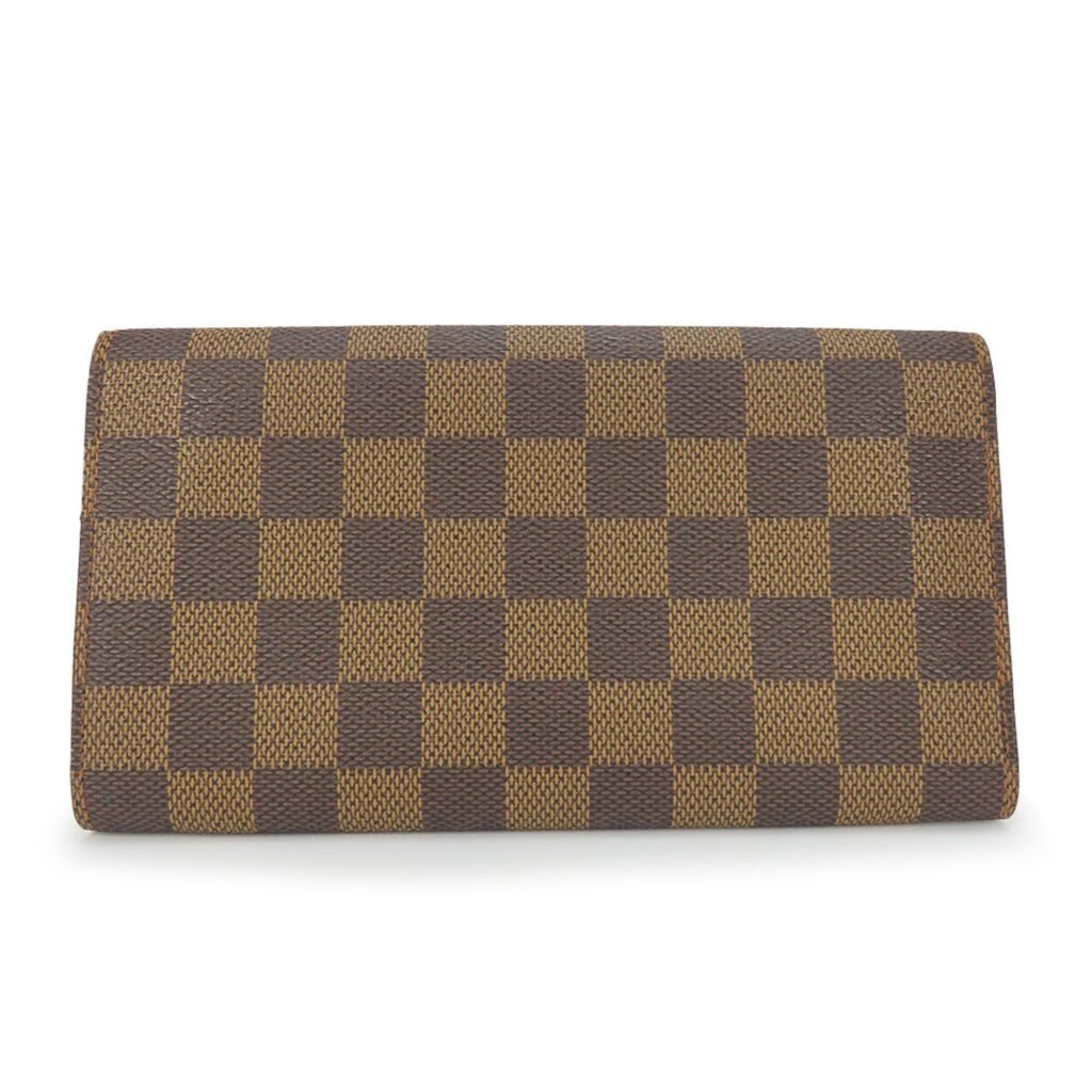 Louis Vuitton Ebene Damier Canvas Long Wallet (Bi-Fold)