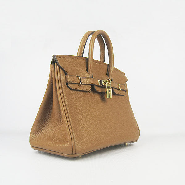 Hermes Birkin 25cm Handbag 6068 light coffee golden | Studio Nafay