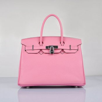 Hermes Birkin 30cm Togo Leather Handbags Cherry Pink Silver | Studio Nafay