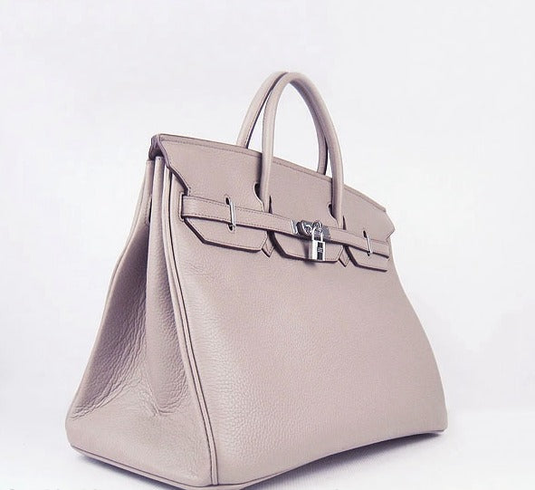 Hermes Birkin 35cm Togo Leather Handbags 6099 Grey Silver | Studio Nafay