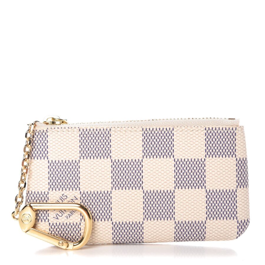 Louis Vuitton Damier Azur Pochette Cles Coin Case Wallet