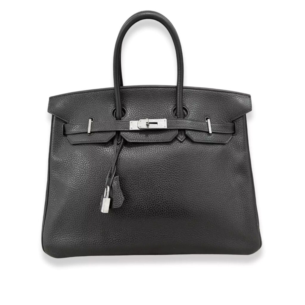 HERMÈS BIRKIN 35 BLACK TOGO LEATHER BAG - Product Image 2