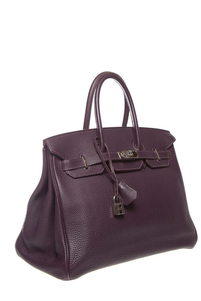 Hermès Raisin Clemence Leather Palladium Hardware 35cm Birkin Handbag - Product Image 2