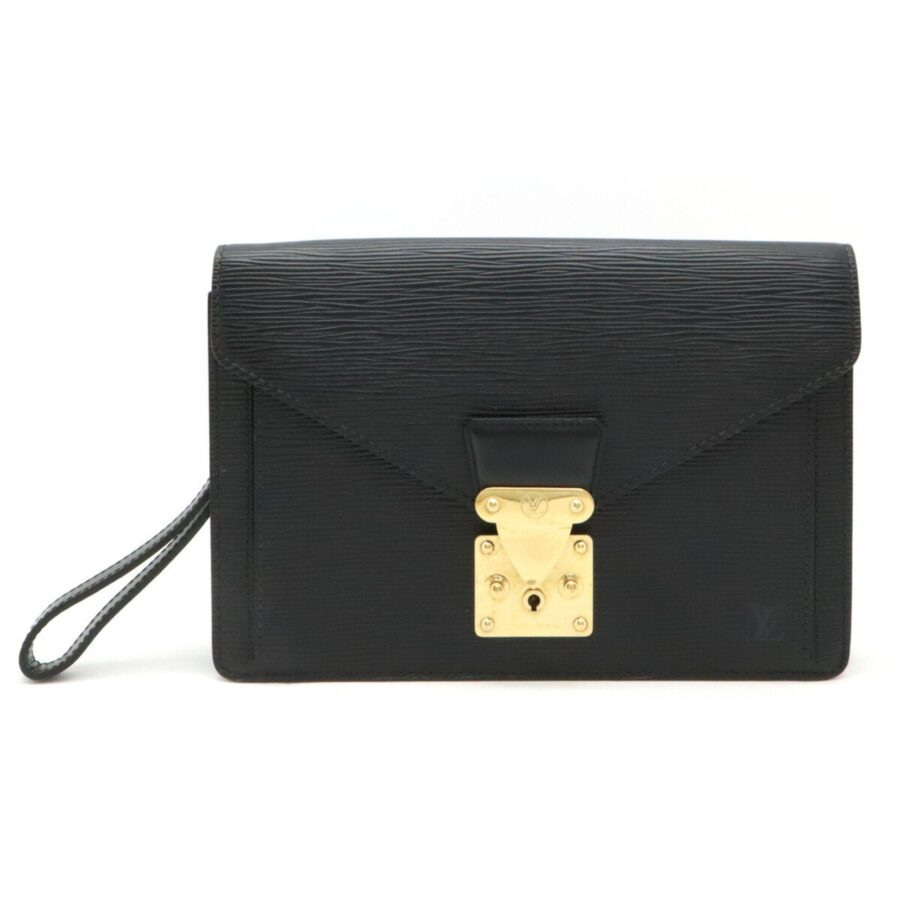 Louis Vuitton Epi Noir Epi Leather Clutch Bag Pochette ( ) | Studio Nafay