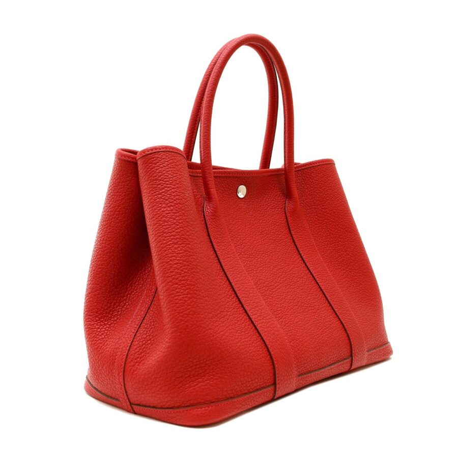 Luxury Hermes Red Garden Party Negonda Leather Bag | Studio Nafay