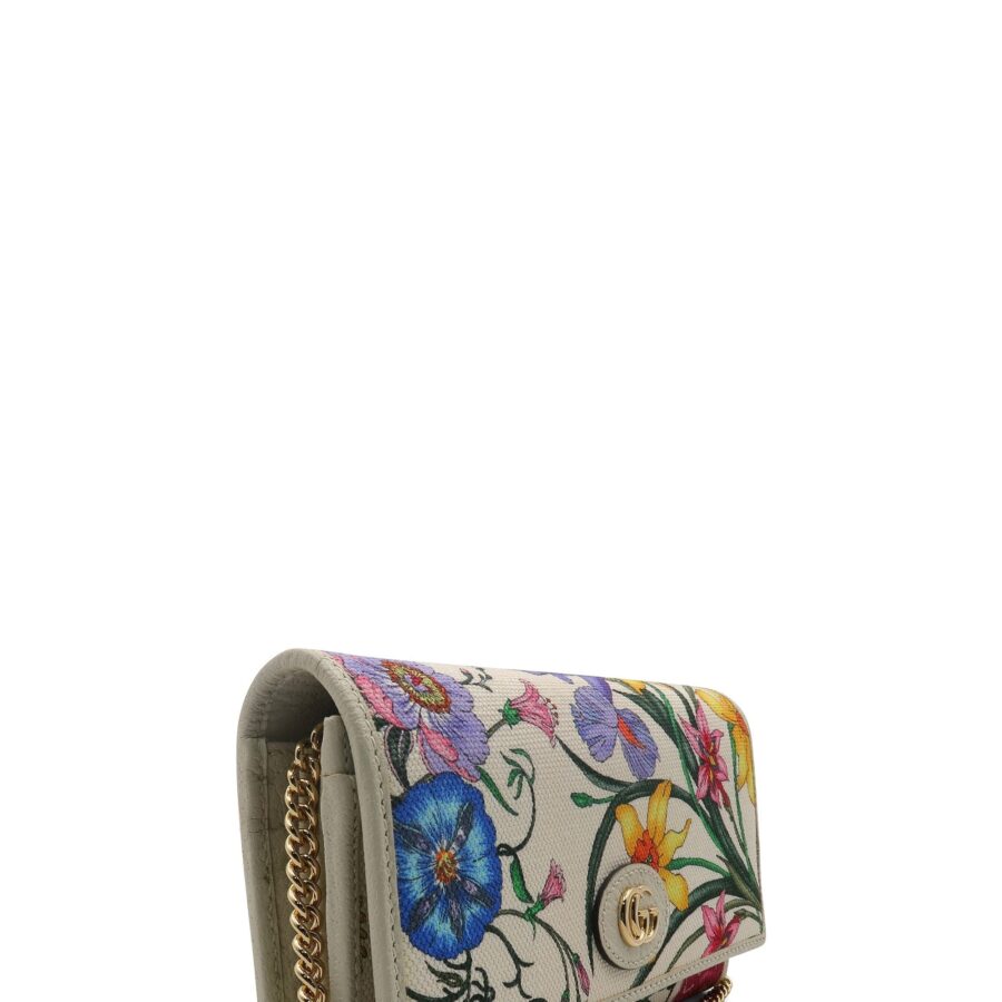 Flora Wallet on Chain White Multicolor | Studio Nafay