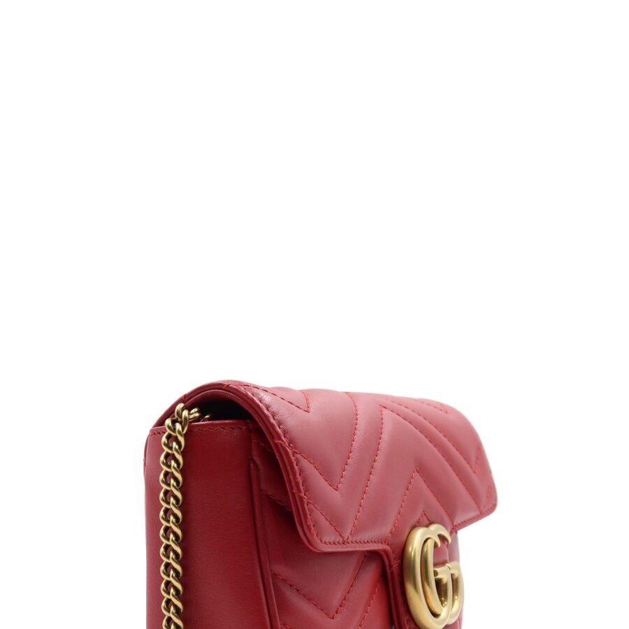 GG Marmont Super Mini Matelasse Bag Red Red | Studio Nafay
