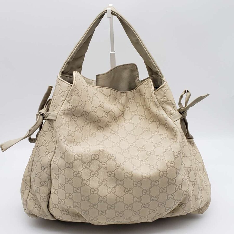 Gucci Gussissima Cream Shoulder Bag | Studio Nafay
