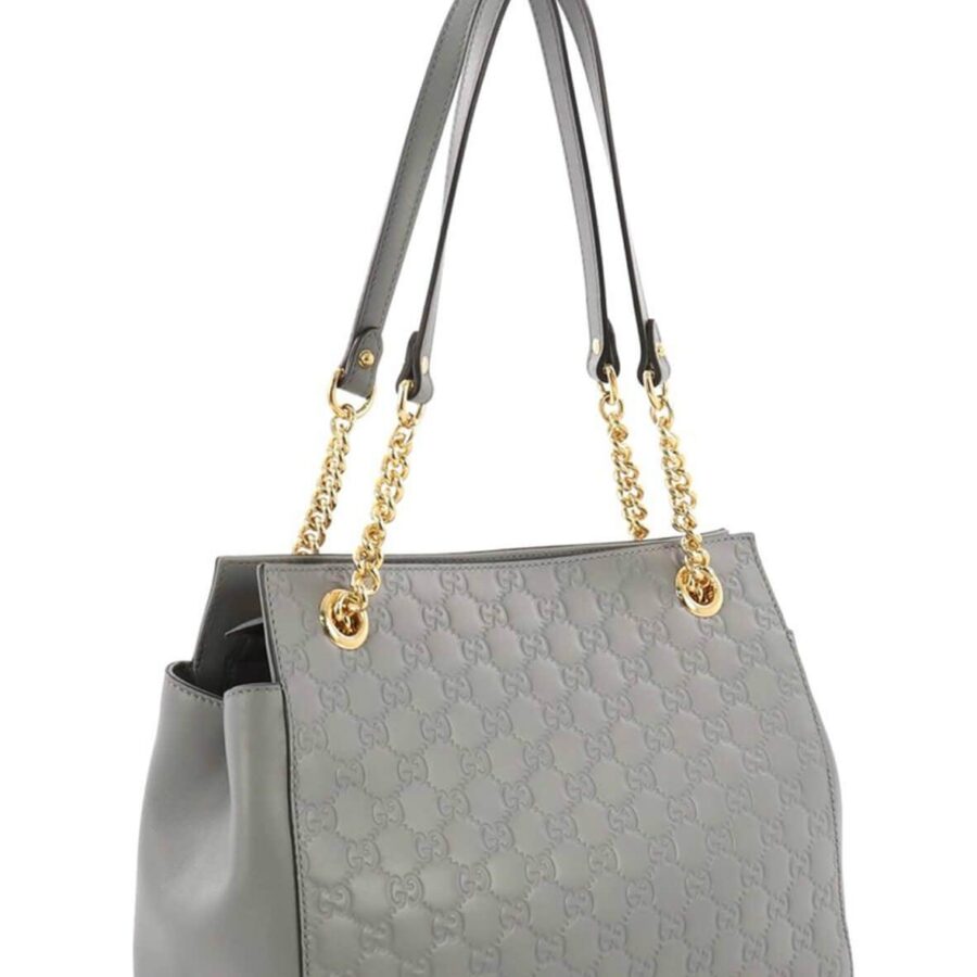 Medium Guccissima Soft Signature Bag Grey | Studio Nafay