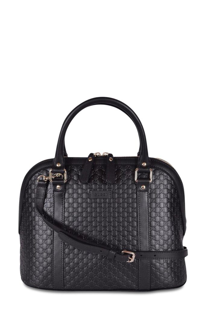 Medium Microguccissima Dome Satchel Black - Product Image 2