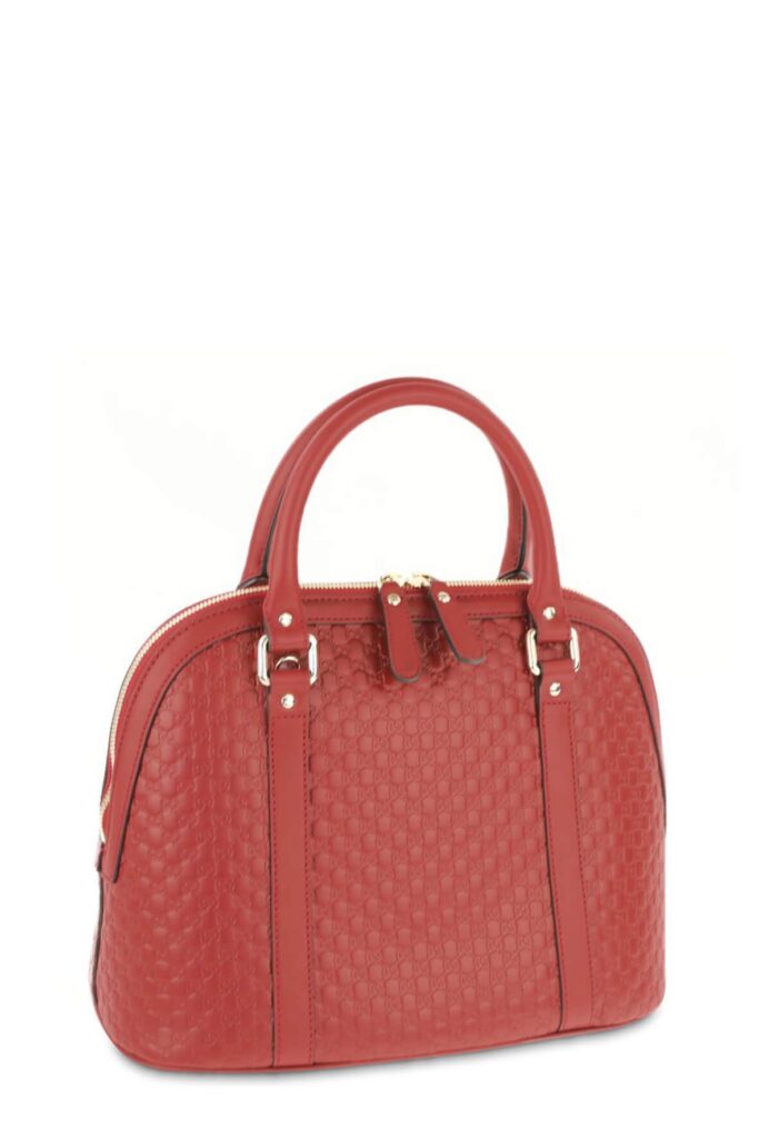 Medium Microguccissima Dome Satchel Red - Product Image 2