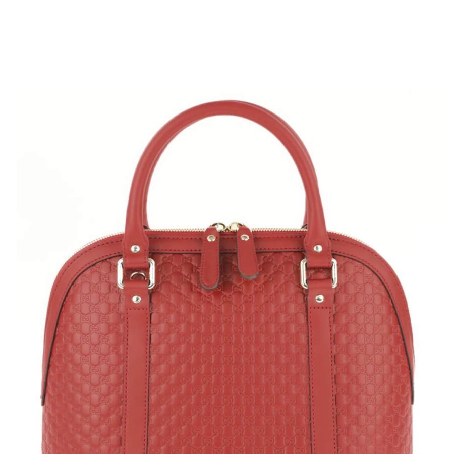 Medium Microguccissima Dome Satchel Red | Studio Nafay