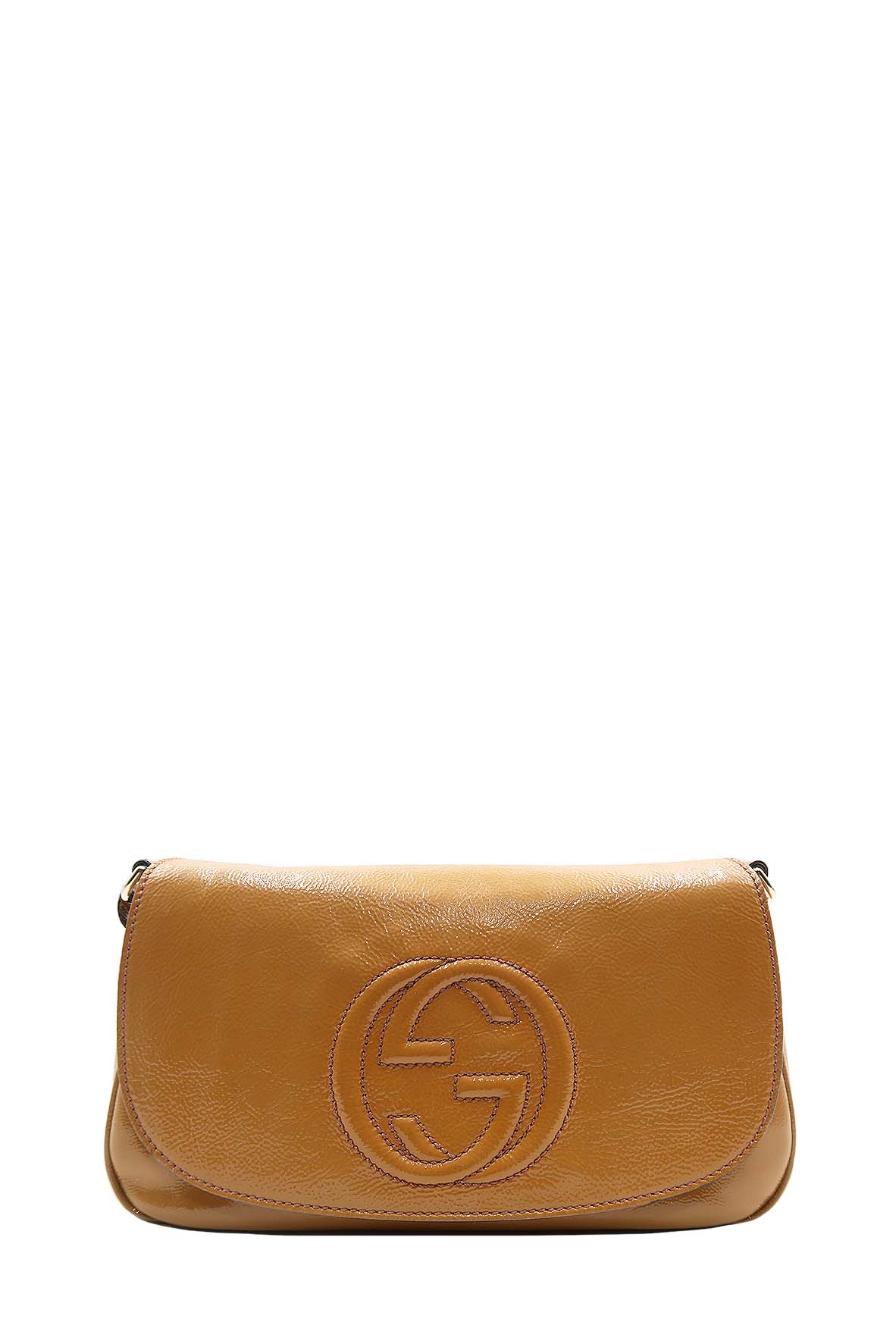 Medium Soho Flap Chain Bag Brown
