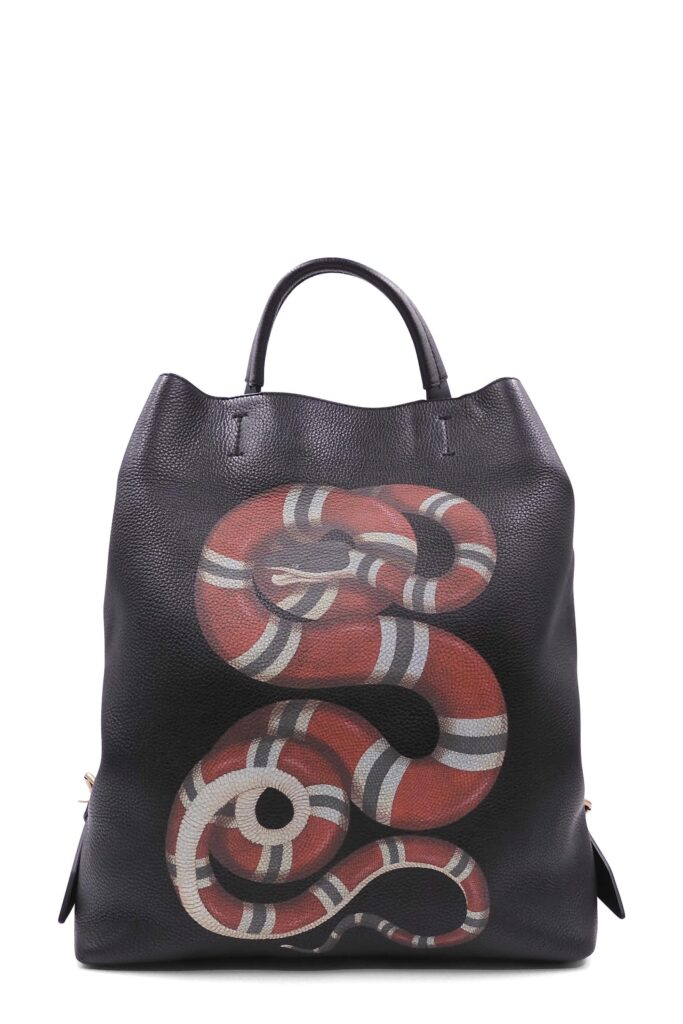 Snake Print Tote Black - Product Image 2