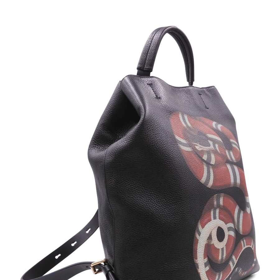 Snake Print Tote Black | Studio Nafay
