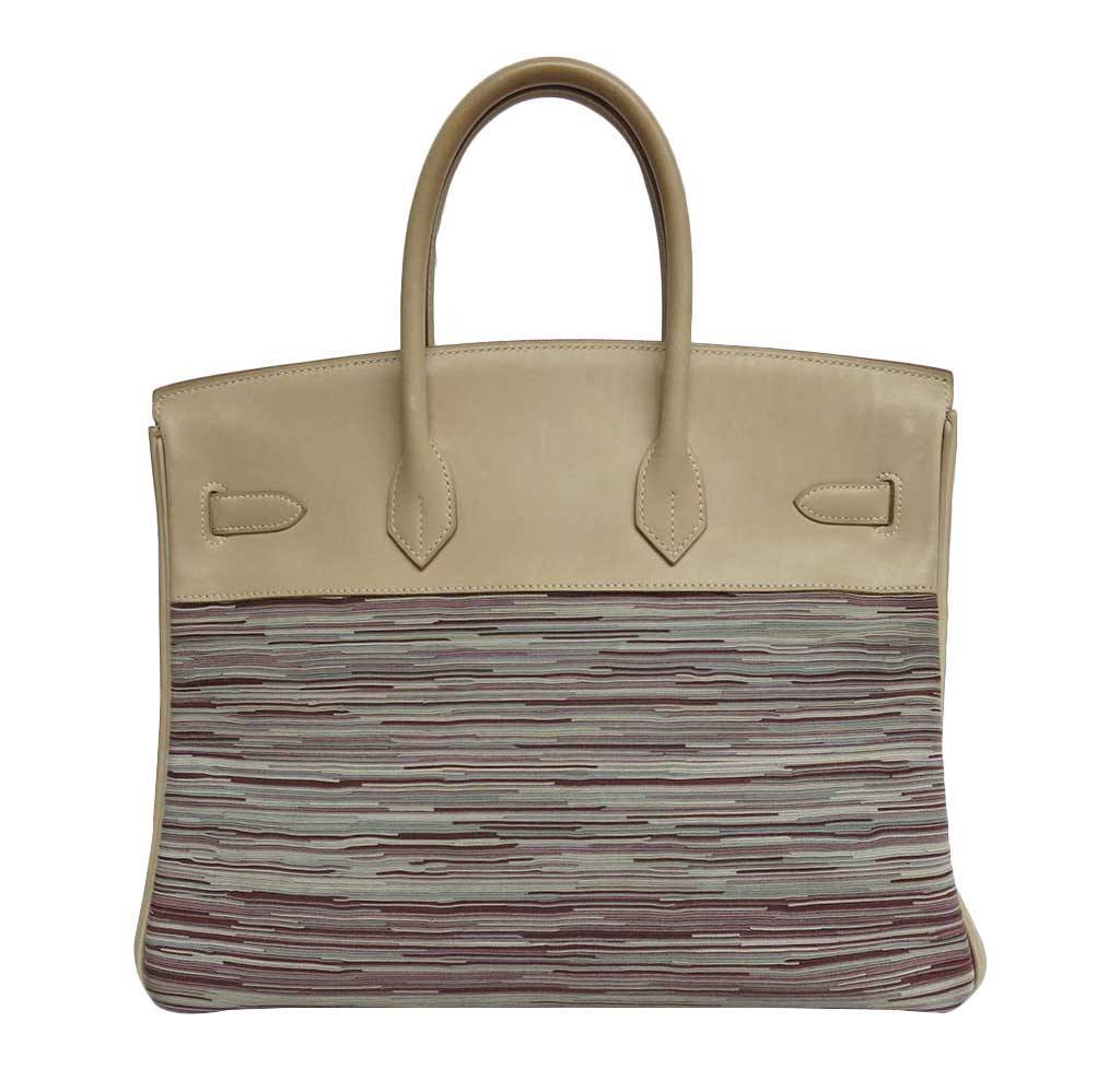 HermesBirkin 35 Beige Vibrato Bag GHW