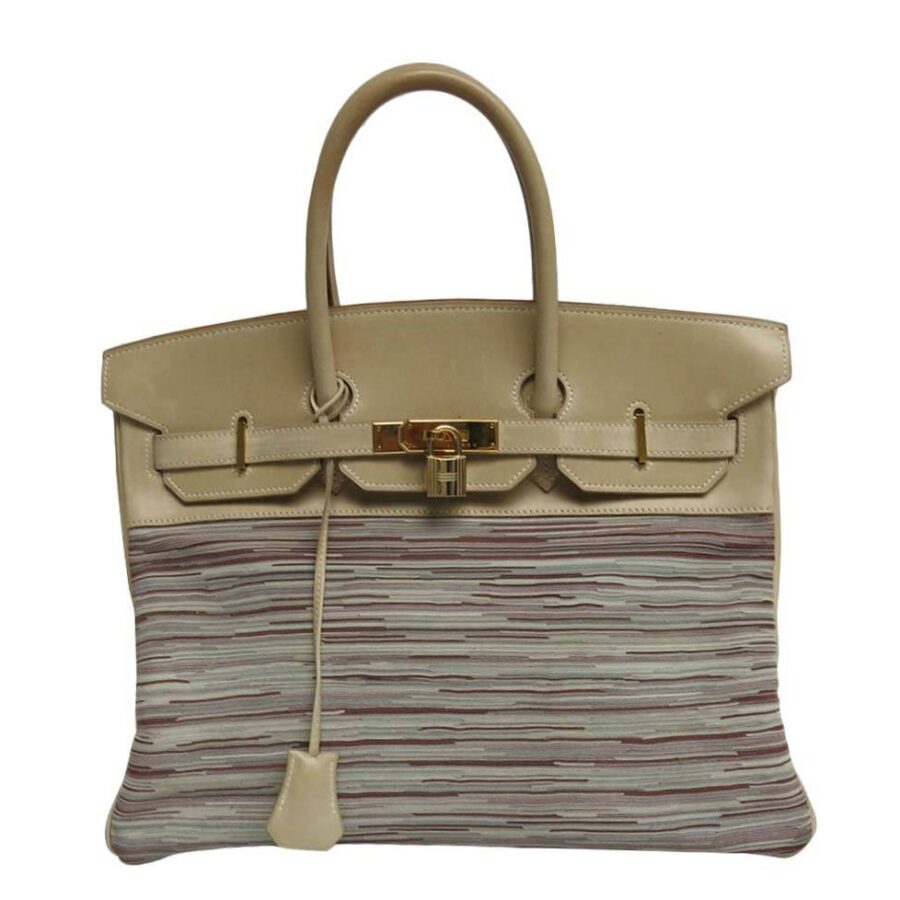 HermesBirkin 35 Beige Vibrato Bag GHW | Studio Nafay