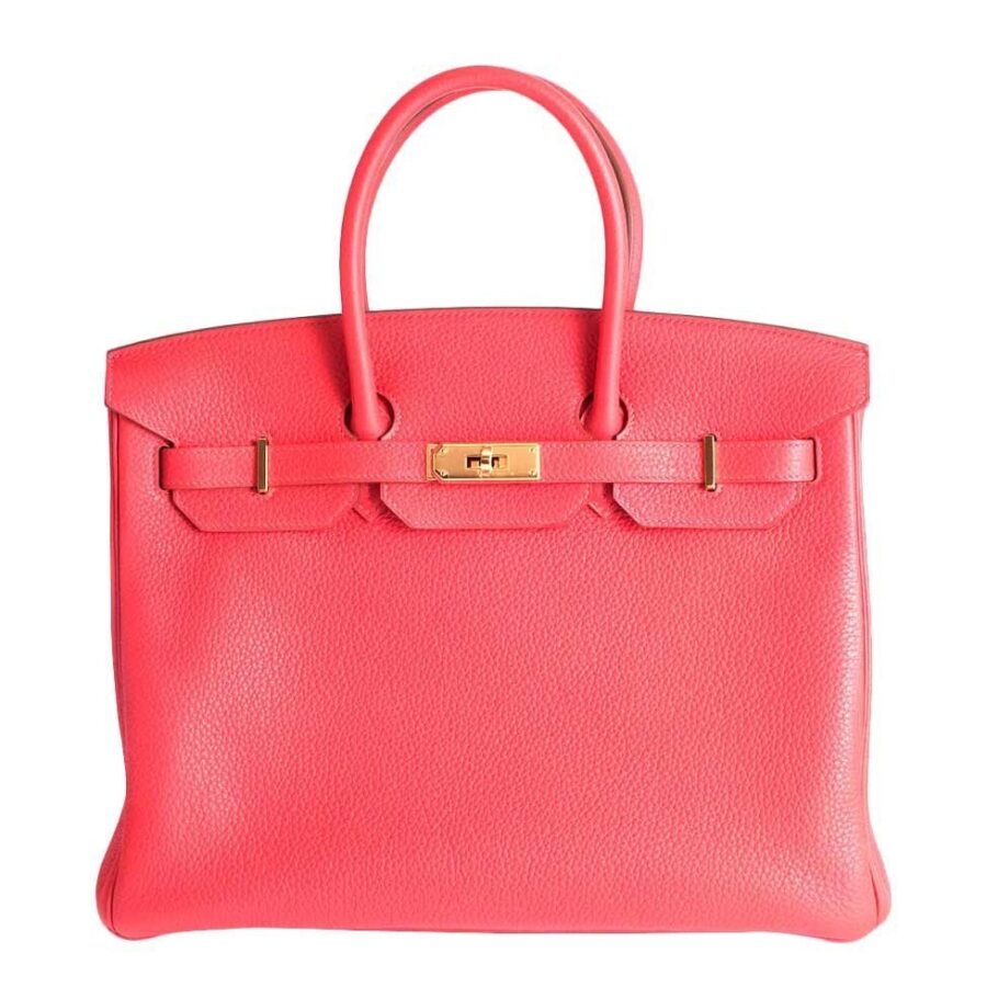 HermesBirkin 35 Fuchsia Togo Bag GHW | Studio Nafay