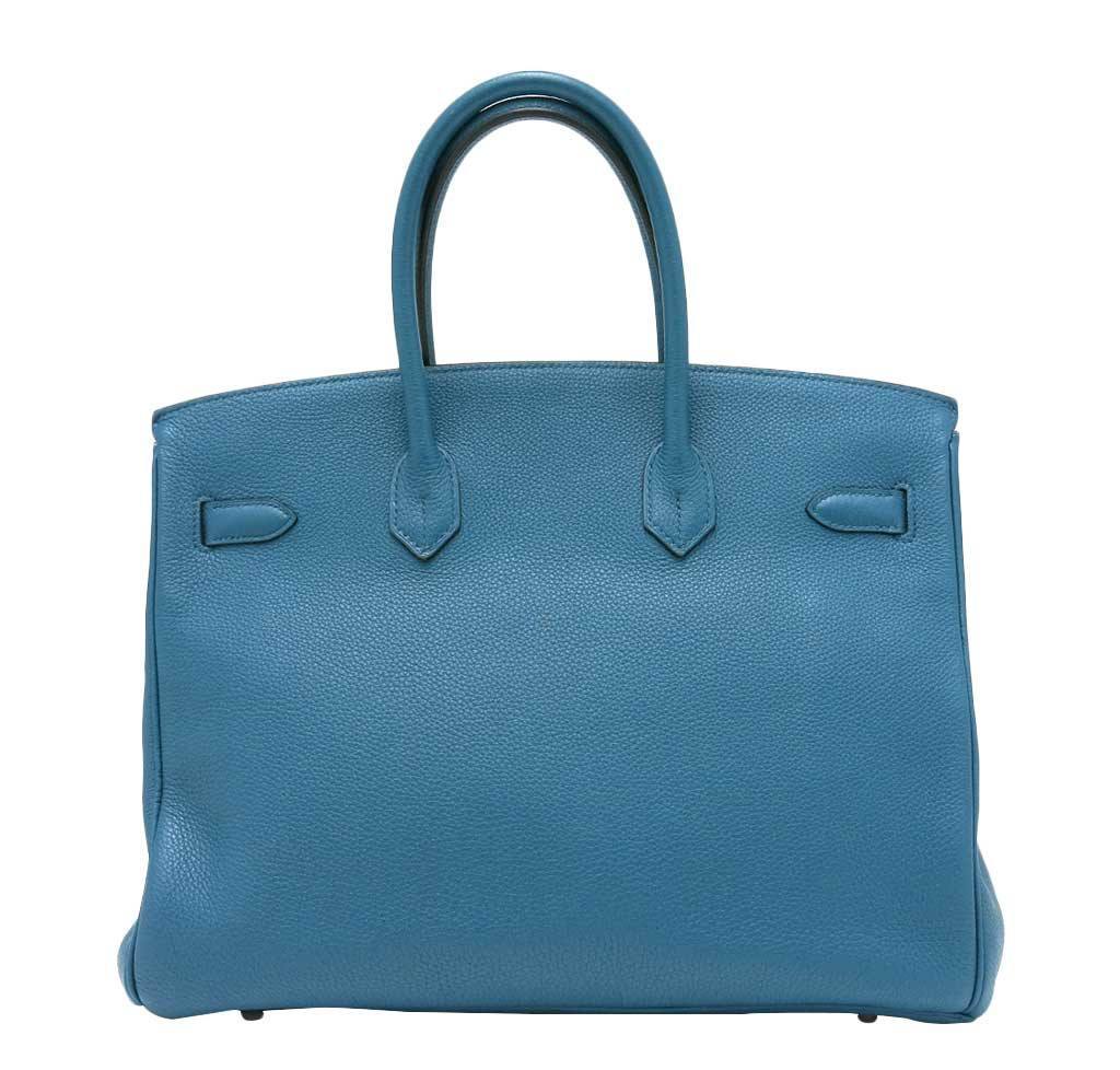 HermesBirkin 35 Cobalt Togo Bag PHW