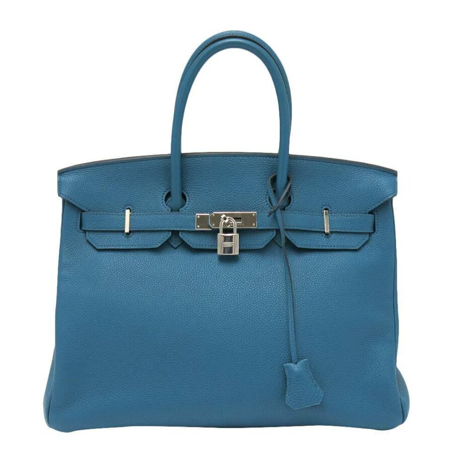 HermesBirkin 35 Cobalt Togo Bag PHW | Studio Nafay