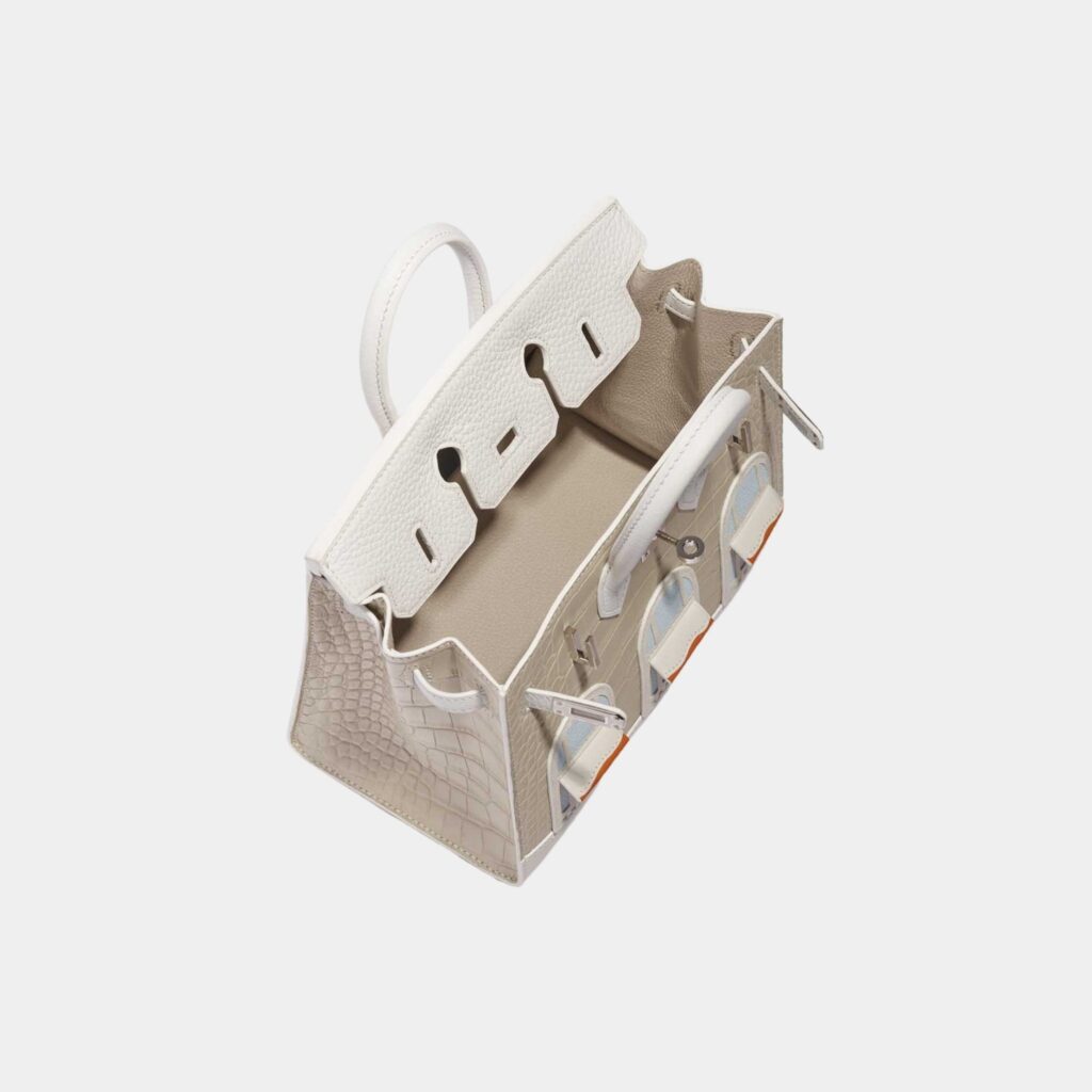 Birkin 20 Faubourg Snow White Sous La Neige PHW - Product Image 2