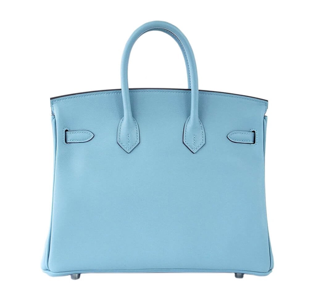 HermesBirkin 25 Bag Bleu Saint Cyr