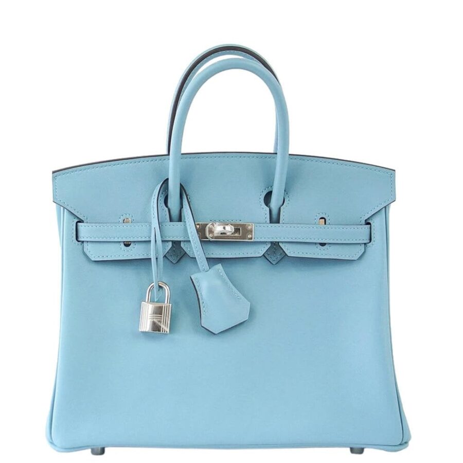HermesBirkin 25 Bag Bleu Saint Cyr | Studio Nafay