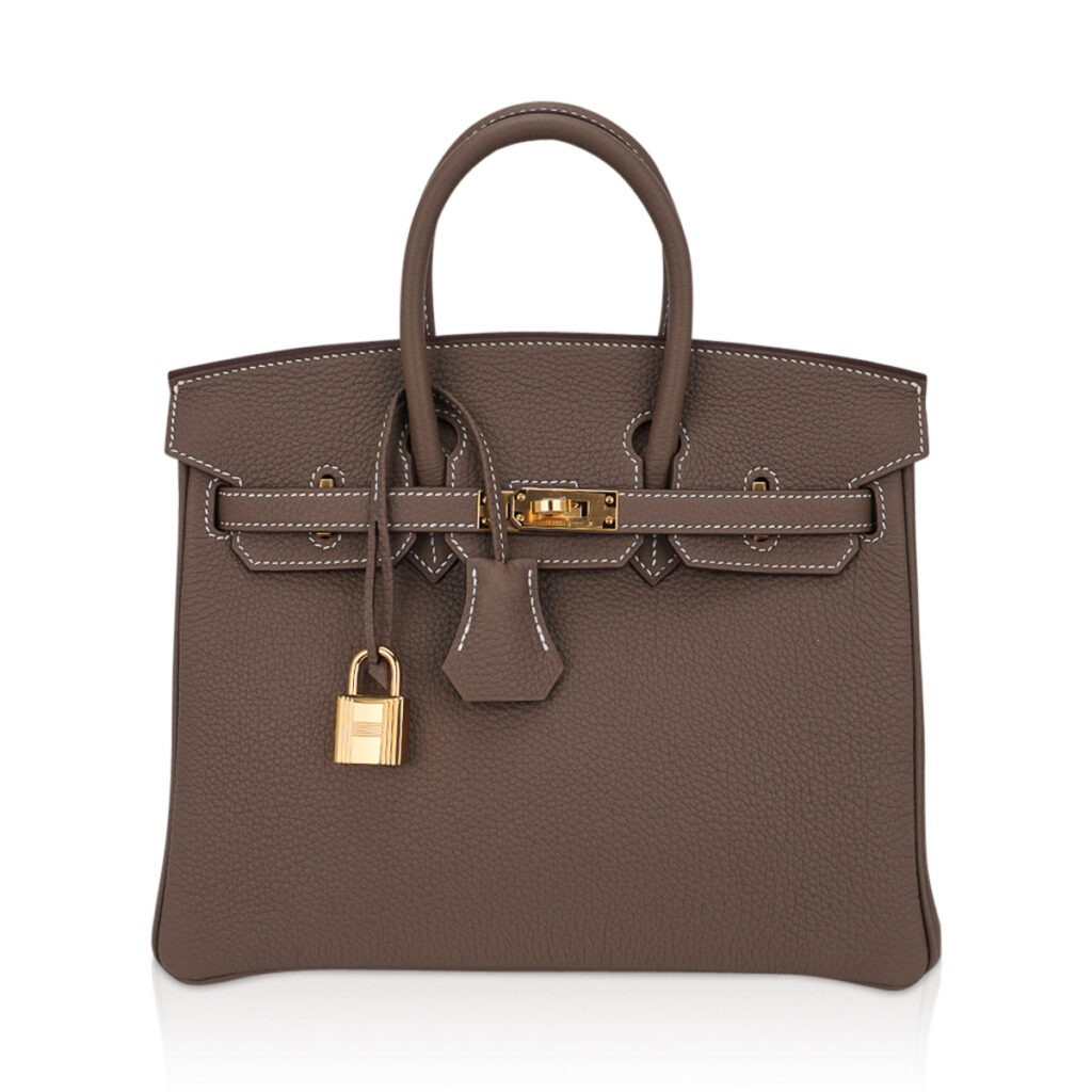 Hermes Birkin 25 Bag Etoupe Togo Leather with Gold Hardware - Product Image 2