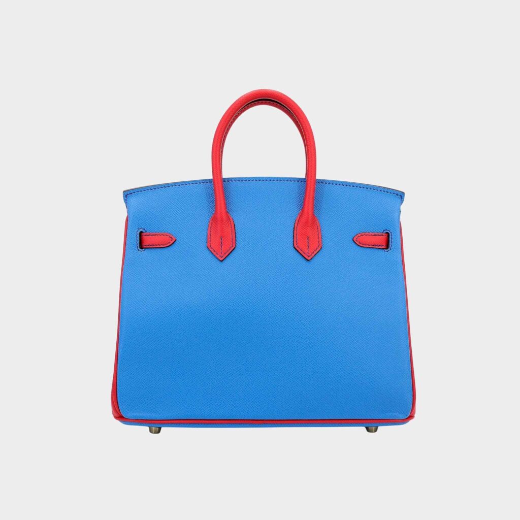 Birkin 25 HSS Epsom Bleu Paradis/ Bougainvillea GHW - Product Image 2