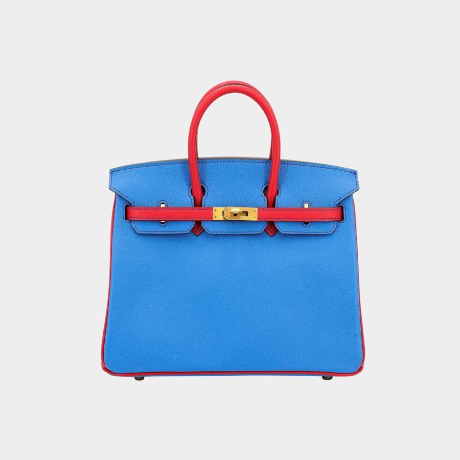 Birkin 25 HSS Epsom Bleu Paradis/ Bougainvillea GHW | Studio Nafay