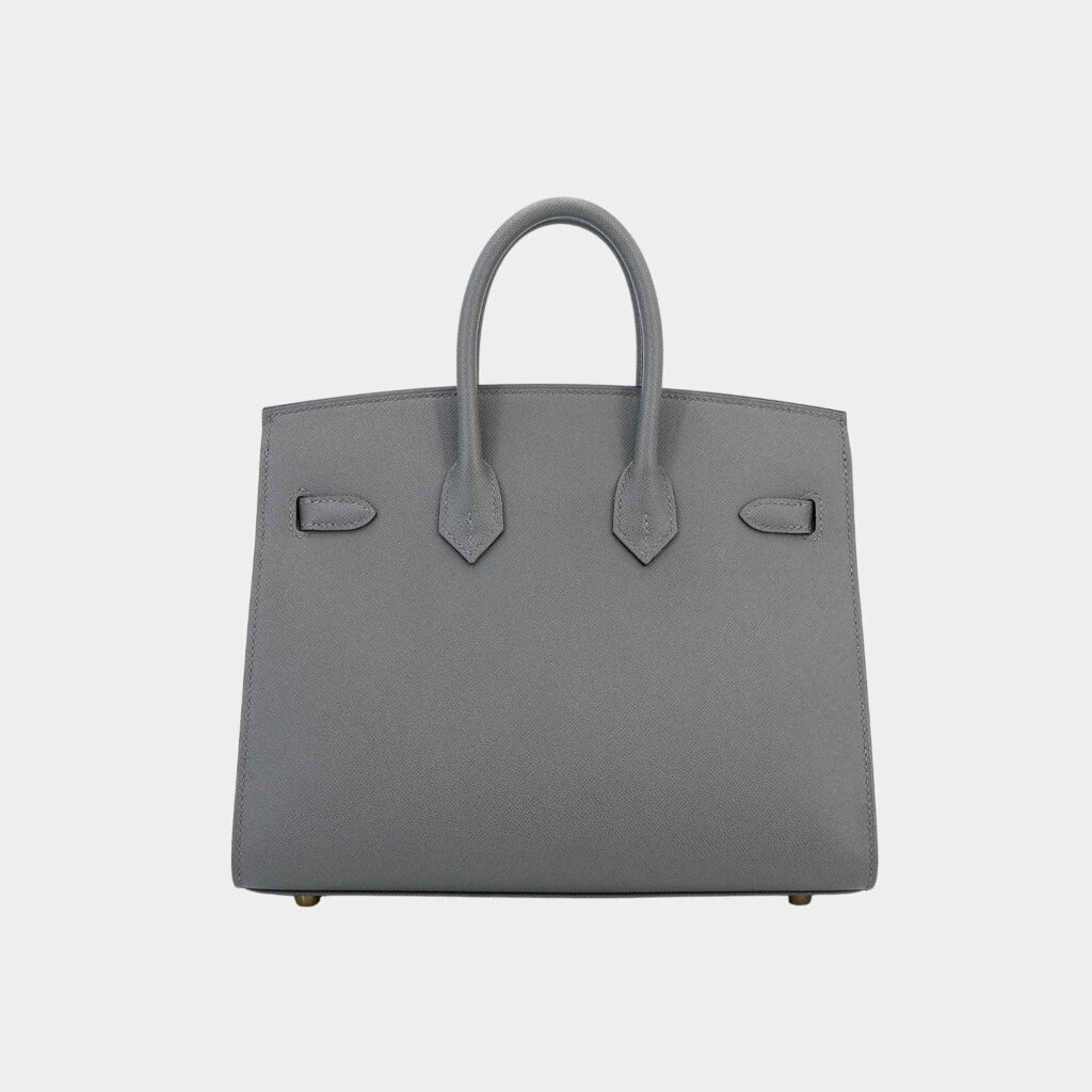 Birkin 25 Madame Sellier Gris Meyer GHW - Product Image 2
