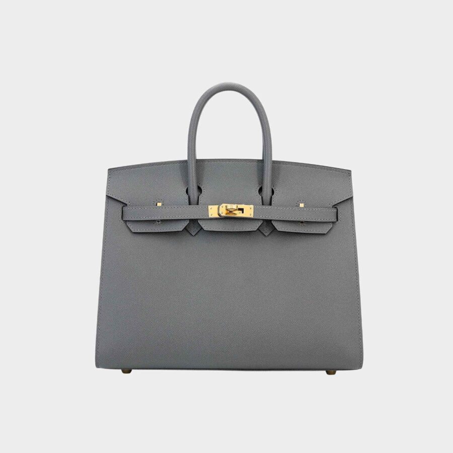 Birkin 25 Madame Sellier Gris Meyer GHW | Studio Nafay