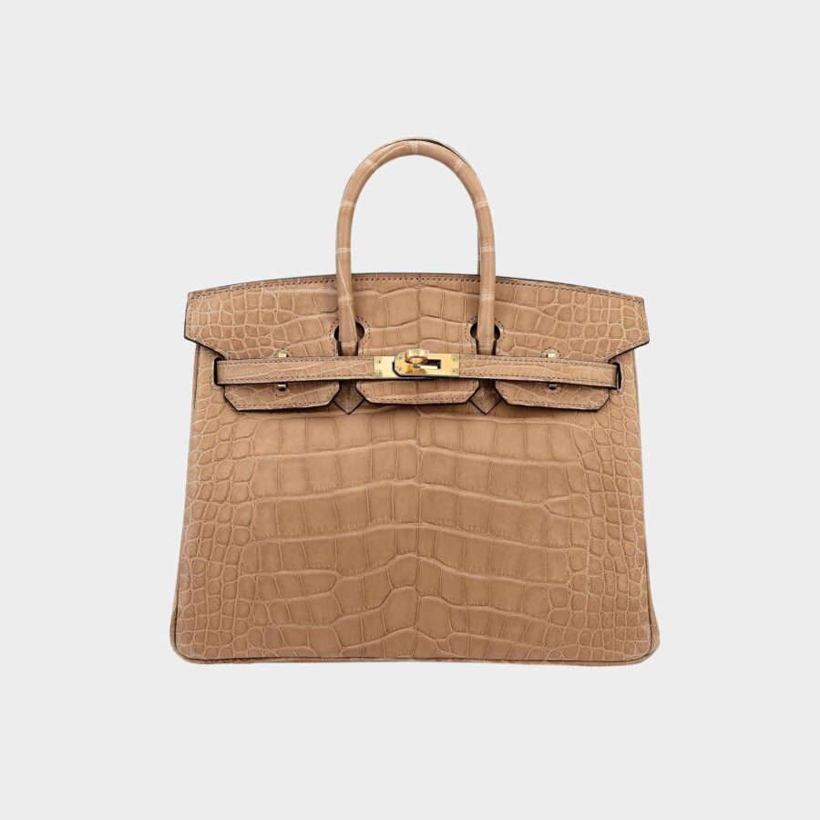Birkin 25 Matte Alligator Chai GHW | Studio Nafay