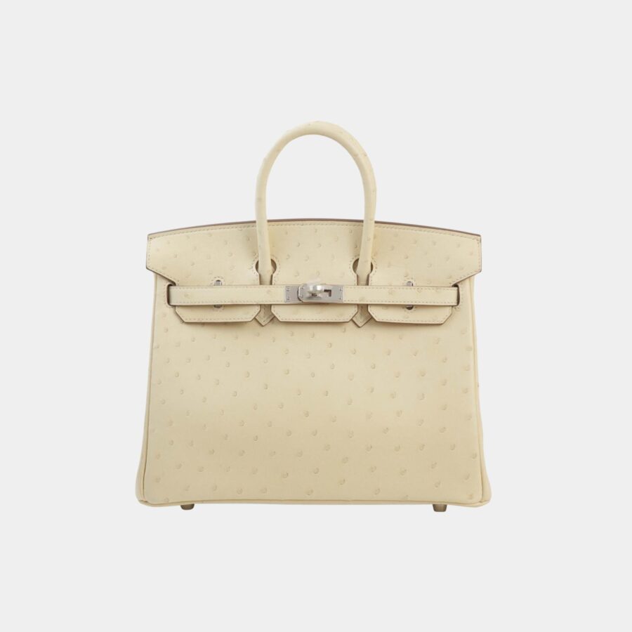 Birkin 25 Ostrich Parchemin PHW | Studio Nafay