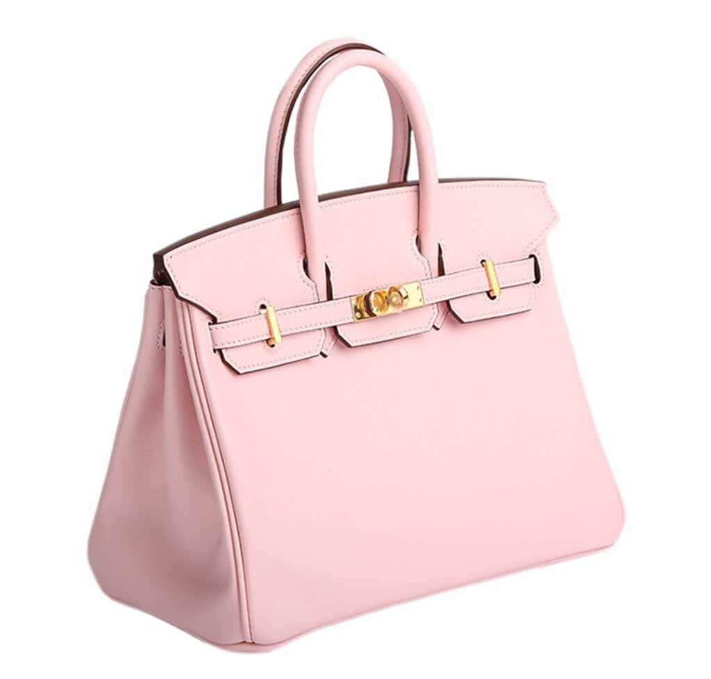 HermesBirkin 25 Bag Rose Sakura Gold Hardware