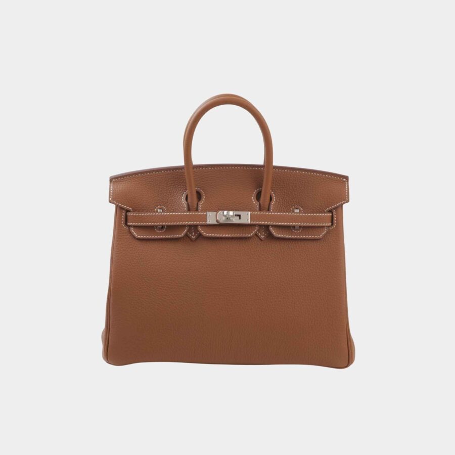 Birkin 25 Togo Gold/ Gris Misty PHW | Studio Nafay