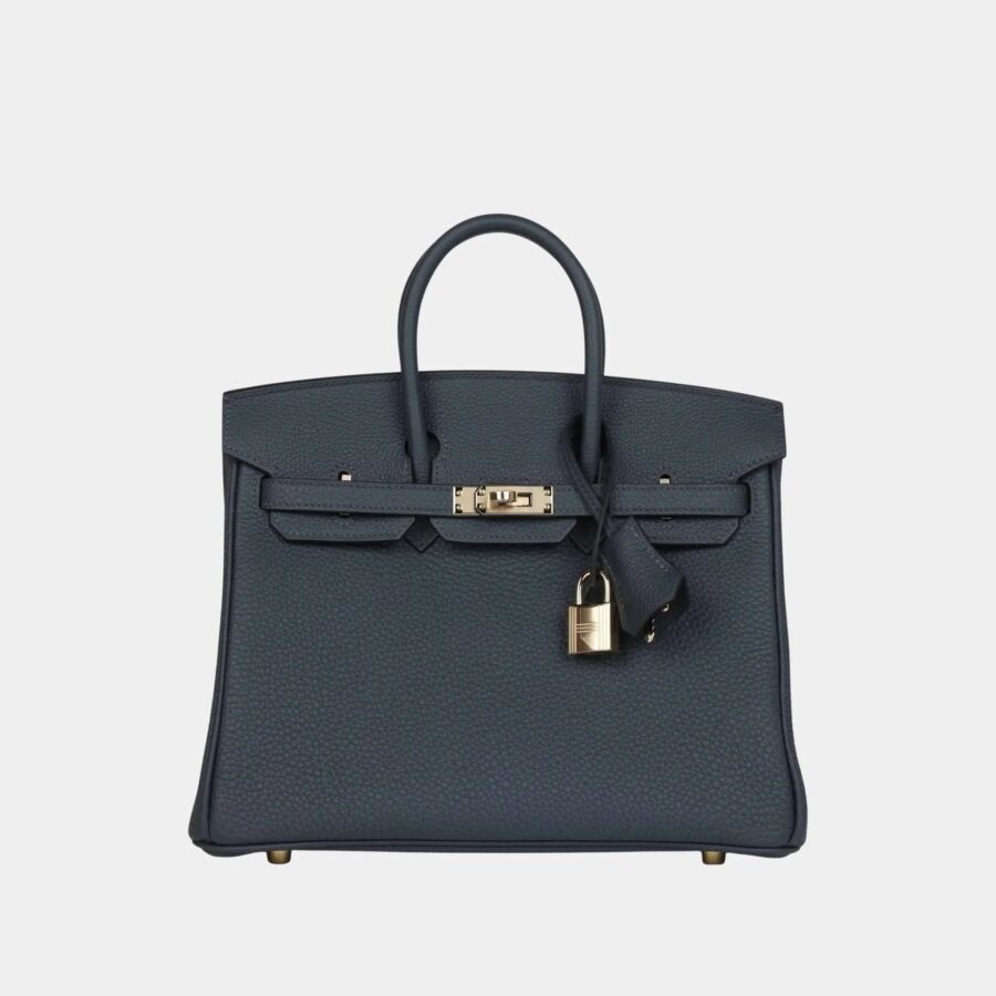 Birkin 25 Togo Gris Misty PBHW | Studio Nafay
