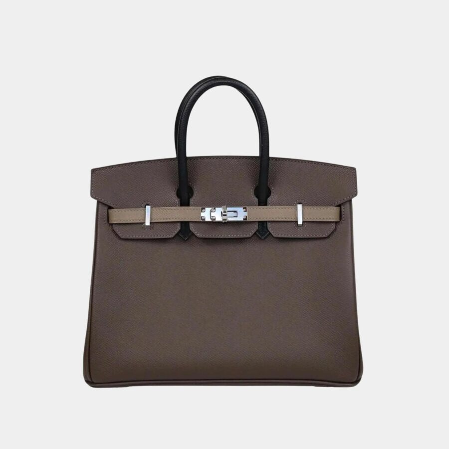 Birkin 25 Togo Tricolor Ecorce/ Etoupe/ Black PHW | Studio Nafay