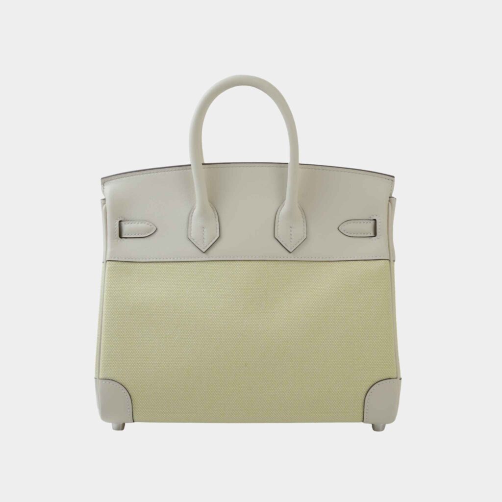 Birkin 25 Toile H Canvas-Swift Nata/ Jaune Poussin PHW - Product Image 2