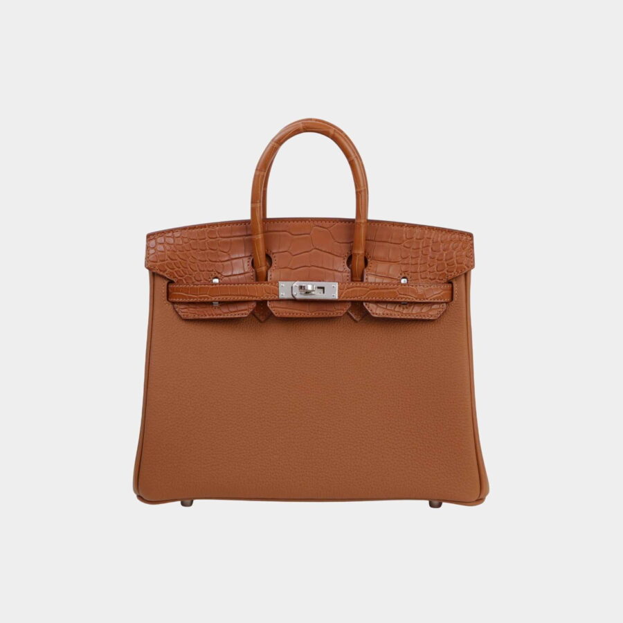Birkin 25 Touch Matte Alligator Togo PHW | Studio Nafay