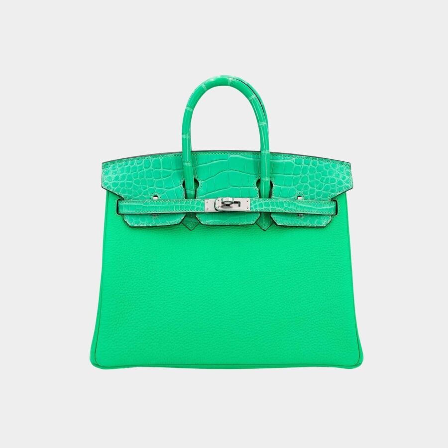 Birkin 25 Touch Togo-Matte Alligator Vert Comics PHW | Studio Nafay