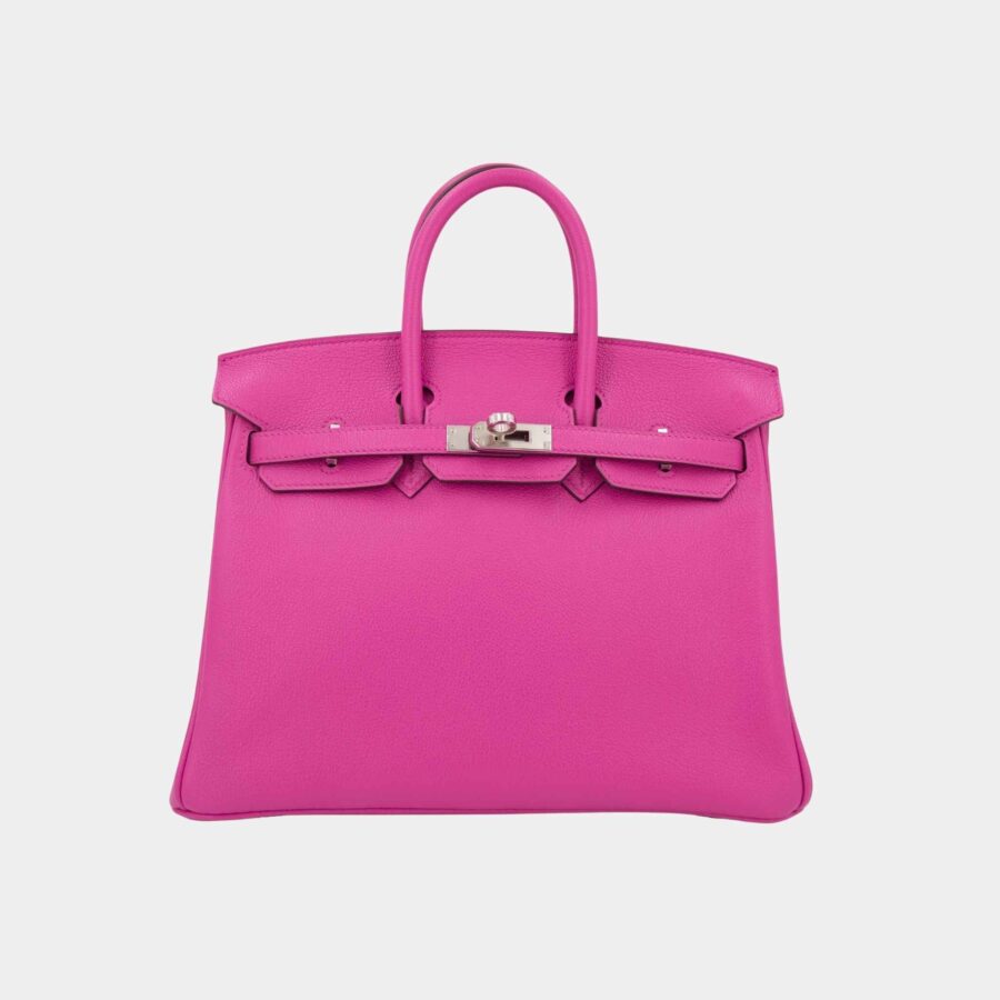 Birkin 25 Verso Taurillion Novillo Magnolia/ Capucine PHW | Studio Nafay