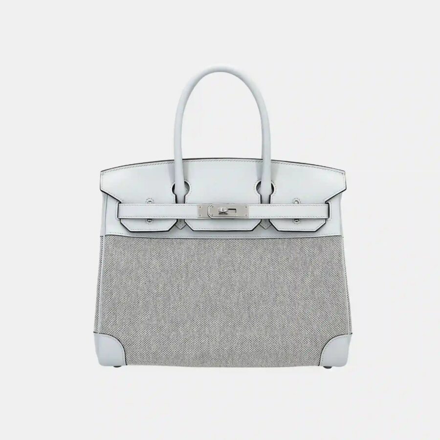 Birkin 30 Canvas-Swift Gris Platine PHW | Studio Nafay