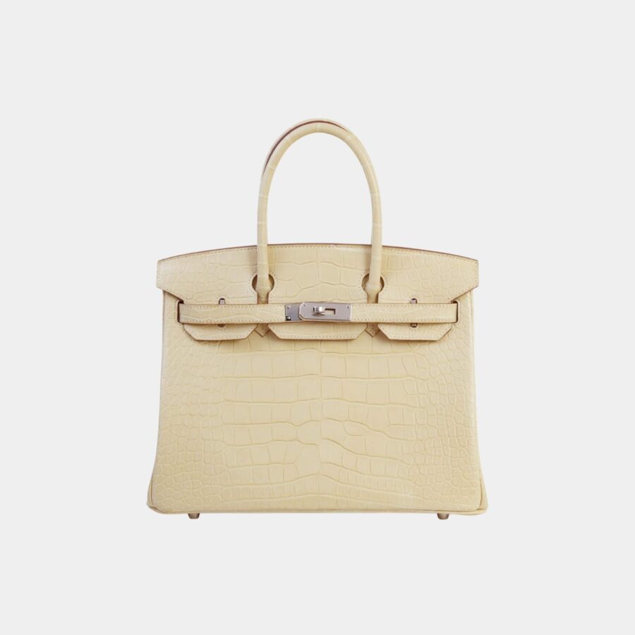 Birkin 30 Matte Alligator Vanille PHW | Studio Nafay