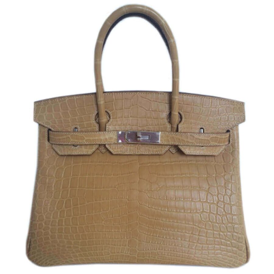 HermesBirkin 30 Bag Paille Niloticus Crocodile | Studio Nafay