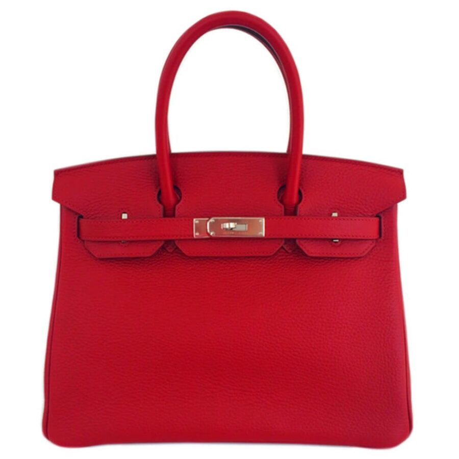 HermesBirkin 30 Rouge Garance Bag Togo | Studio Nafay