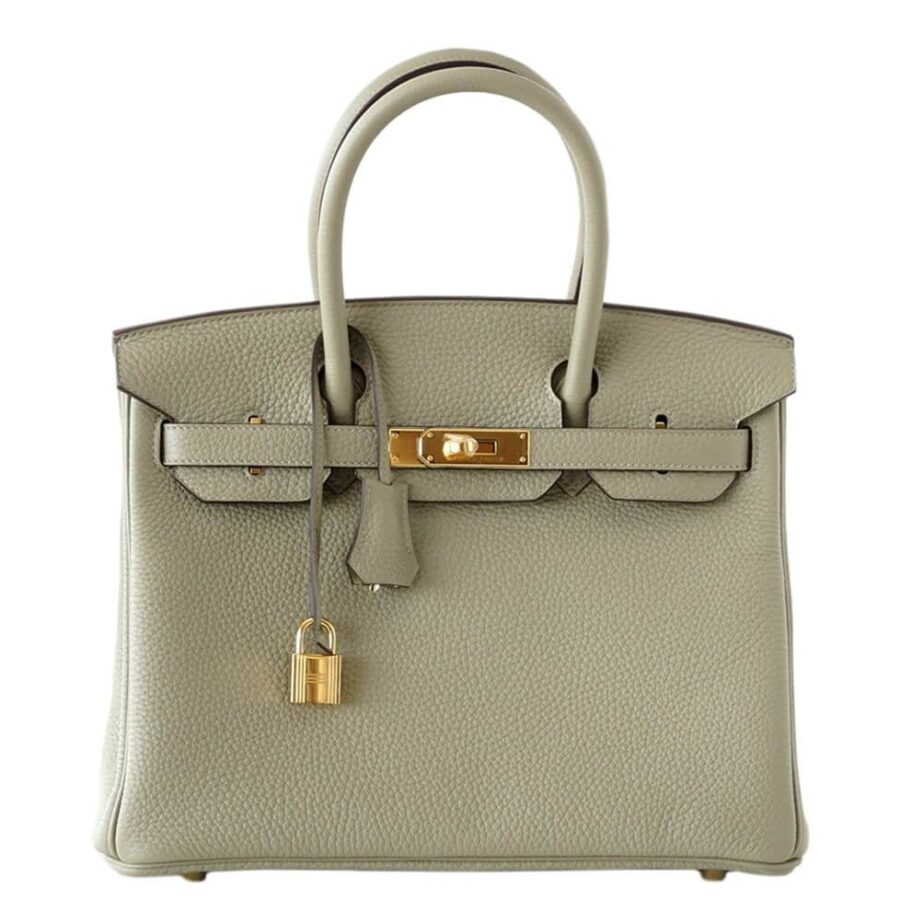 HermesBirkin 30 Bag Sage Clemence Leather | Studio Nafay