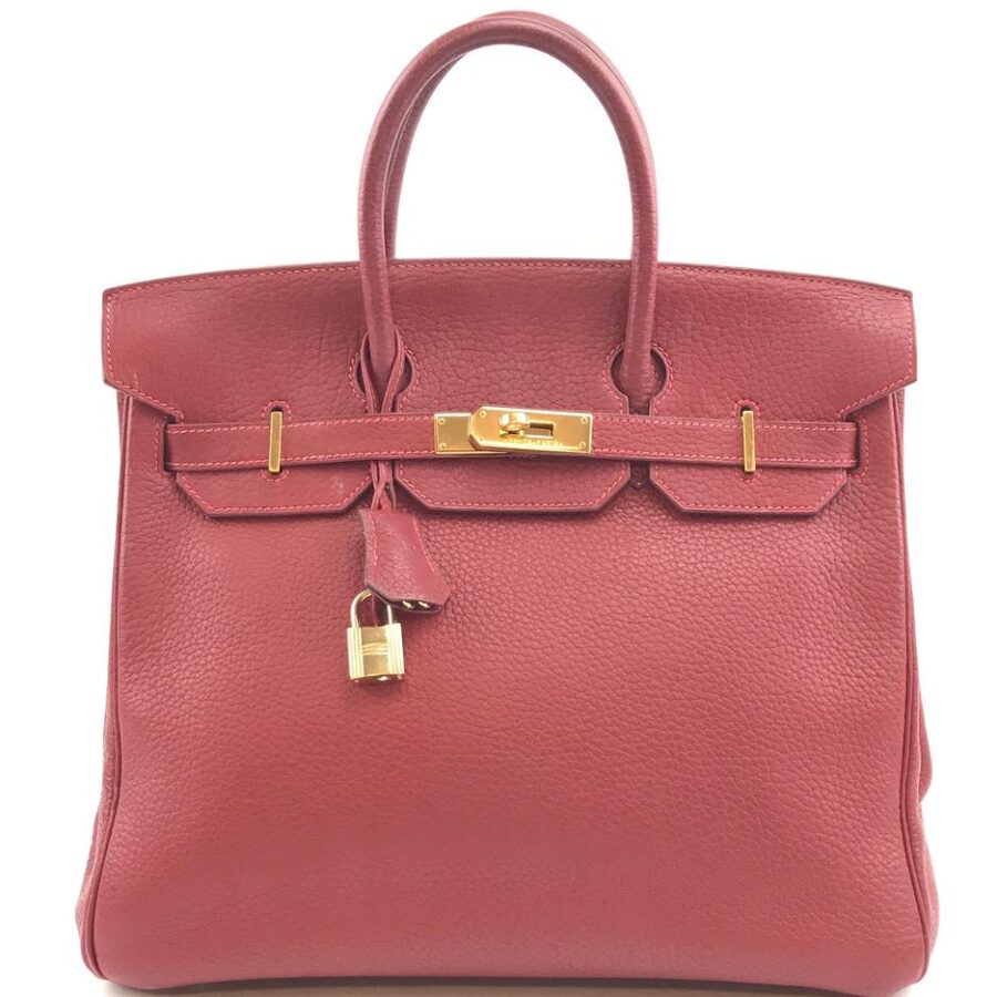 HermesBirkin Hac 32 32cm Cm Handbag Hand Tote Red Clemence Leather Satchel | Studio Nafay